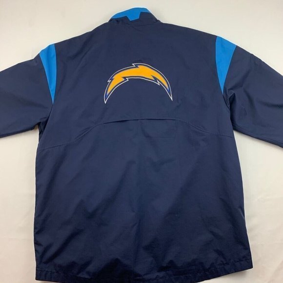 Reebok LAChargers On Field Jacket Men’s Size XL System Control Full Zip - Picture 6 of 11